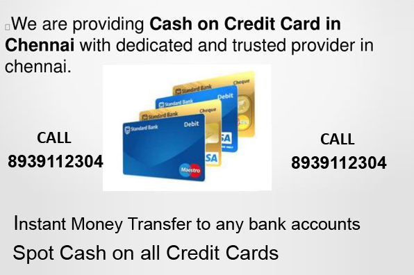 credit card to cash chennai